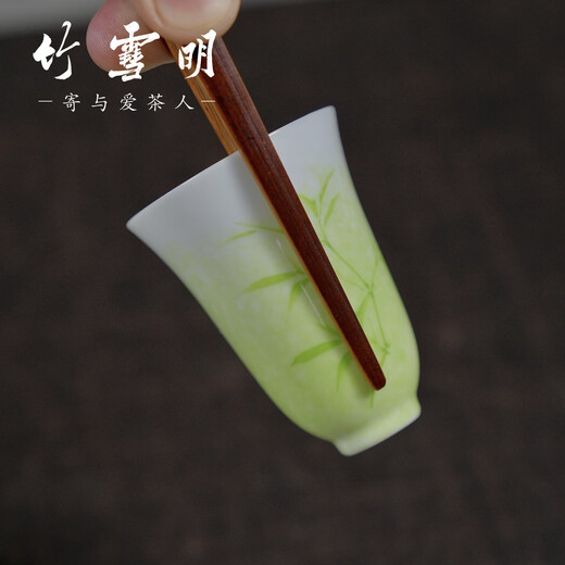 Bamboo Xueming | Pointed old coal bamboo tea clip, pot lid clip, tea cup clip, tea residue clip, cleaning tea leaf clip, pot fork lid insert, old coal bamboo tea clip