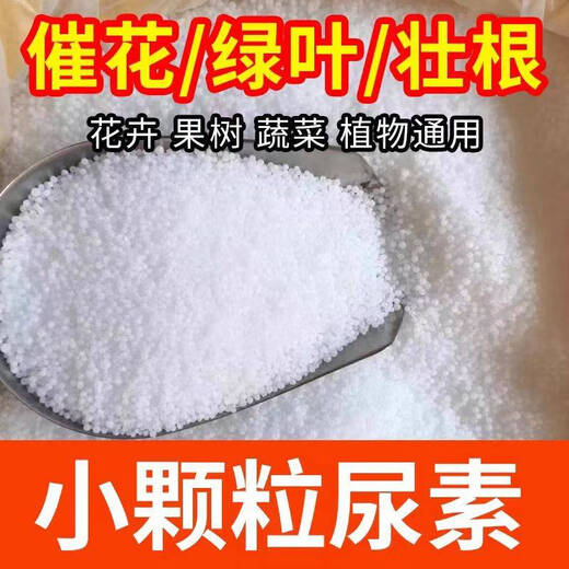Small granular urea fertilizer, vegetable nitrogen fertilizer, flower growing vegetable fertilizer, fruit and vegetable fertilizer, plant potted agricultural general purpose, genuine small granular urea containing 46 nitrogen (instantly soluble in water) 900g bag, plants grow like crazy, great value + measuring spoon