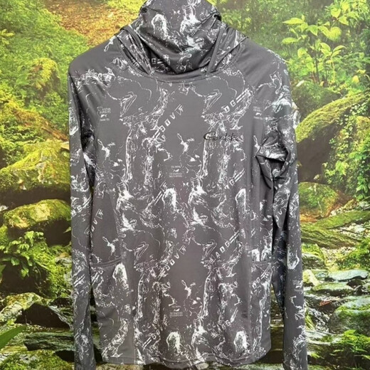 Gamma Kaz ice silk sun protection clothing, thin, breathable and quick-drying, anti-mosquito sea fishing lure fishing sun protection clothing, sun protection clothing. Moonlight Blue XL (140-160Jin Jin equals 0.5kg)