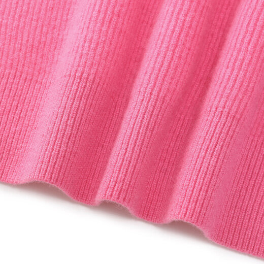 Gloria full wool hooded pullover sweater for women 2025 new winter popular small pullover 1EDJ5J470 35R rose pink XS