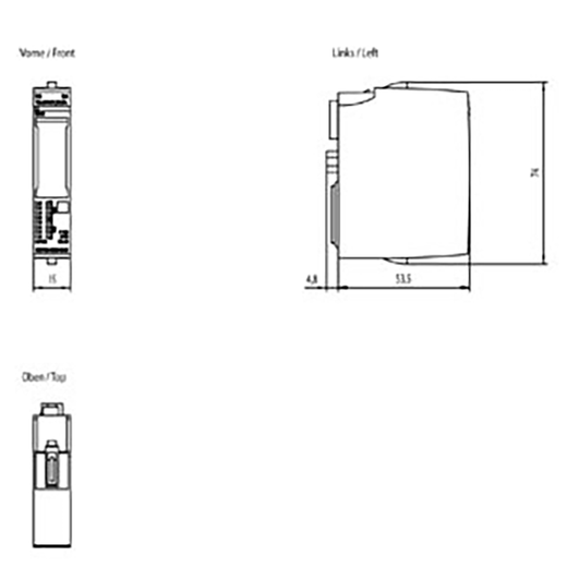 Siemens ET 200SP digital output module 6ES7132-6BH00-0AA0,DQ 16X24VDC/0,5A BA,PU 1