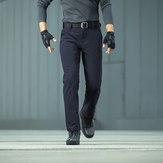 Longya Zhang Yi's same style, quick restock, cold front tactical soft shell trousers, autumn and winter men's commuting stretch outdoor, extreme night black (straight version) 33 175/90B, height 175, weight 161-180