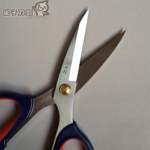 Wang Wuquan Ciseaux de cuisine bicolores en acier inoxydable 3210 Ciseaux en caoutchouc pour cuir industriel en os de poulet domestique Os de poisson 3210 Ciseaux solides bicolores (grande taille)