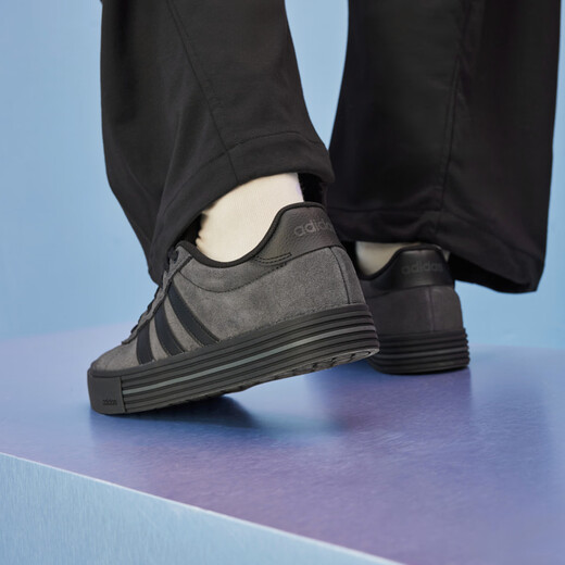 Adidas DAILY 4.0 retro all-match casual canvas shoes for men and women Adidas official light sports black/carbon black 40