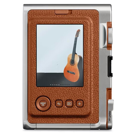 Fuji (FUJIFILM) instax mini EVO instant camera upgrade model minievo one-time imaging retro mini EVO brown (hot seller) gift set = camera + 20 pieces of photo paper + gift box + shell + bag