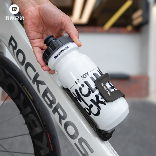 ROCKBROS Bicycle Water Bottle Cage Side Opening Mountain Road Folding Bike Water Cup Water Bottle Bracket Cycling Equipment Water Bottle Cage + Black Water Bottle