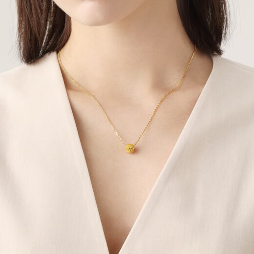Chow Sang Sang Pure Gold Lucky Bead Pendant without Gold Necklace 15259P Priced at 1.55g