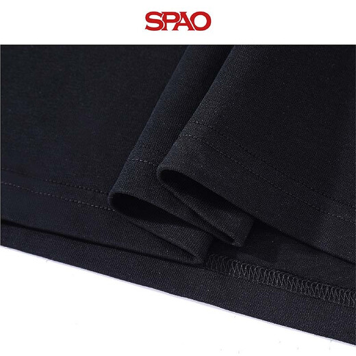 SPAO Henry collar pure cotton long-sleeved T-shirt for men and women 2025 autumn bottoming shirt comfortable loose top SPCX25ST05XY