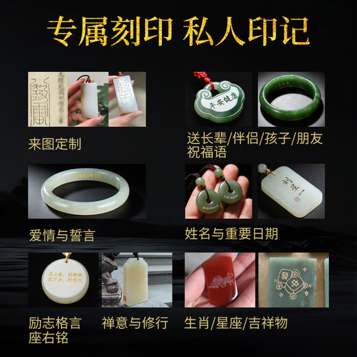 Jade of a Thousand Years New Year's Gift Hetian Jade Bracelet for Men and Women Oily Smoke Gray Ball Bracelet About 10 mm