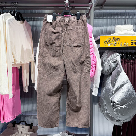 NIKE Men's 2025 Winter New Casual Pants Corduroy Retro Versatile Loose Straight Warm Sports Pants HV0527-237 S