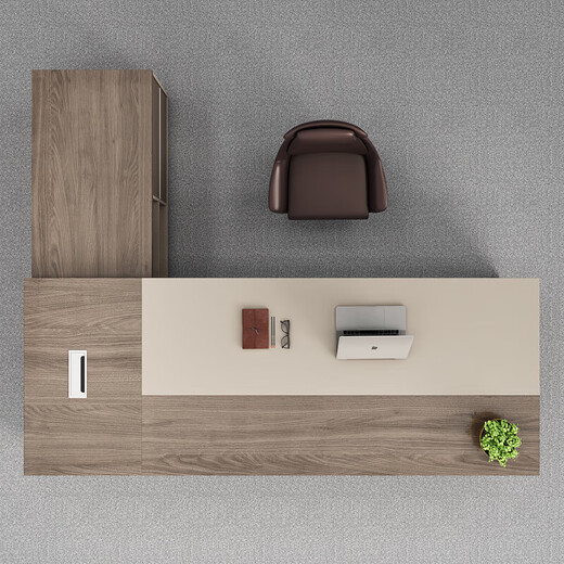 Shengli boss desk leader office single executive desk office manager desk supervisor desk and chair a front desk chair