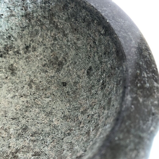 Oupinyuan household natural granite hand-ground stone mortar commercial chili garlic ginger paste garlic pounder stone pounding mortar stone nest outer diameter 9.5 height 5 cm