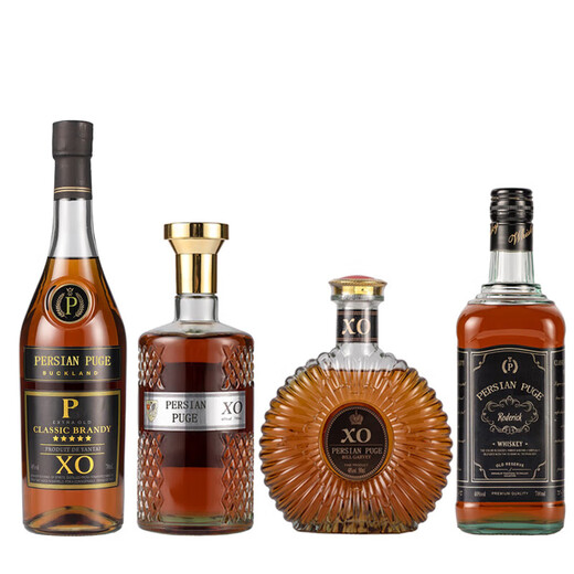 Hullard Winery 40% caja de regalo de vino extranjero, paquete de 4 botellas de vino extranjero (total 2600 ml)