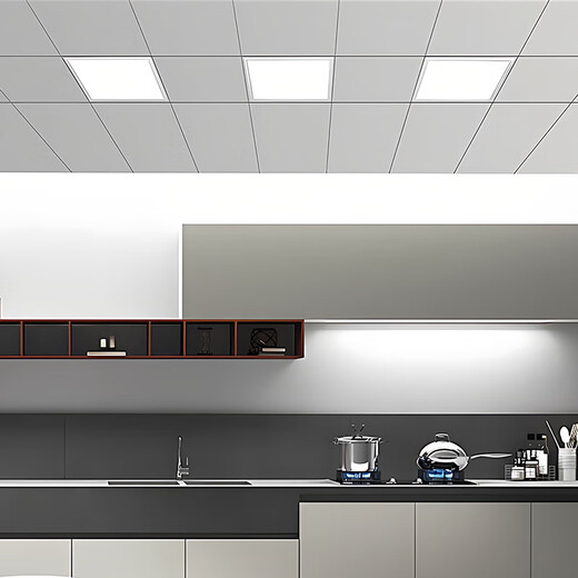 Dengling LED integrated ceiling light panel light 595x595 flat panel light buckle panel light square office recessed lighting white light 48W-single pack