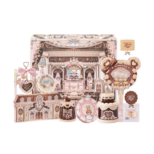 Flower Known Sweet Bear Makeup Set Gift Box for Valentine’s Day Birthday Gift for Girlfriend and Wife Velvet Bear Gift Box/13 Pieces Available with Perfume