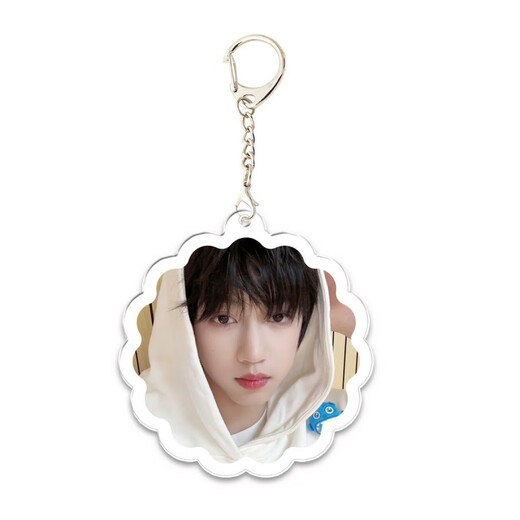 Zhang Guiyuan's new peripheral double-sided transparent keychain school bag pendant to support students' gift customization KXPB16790 5CM