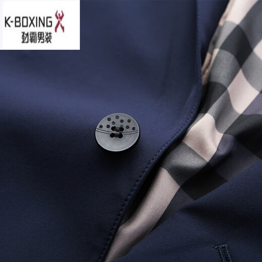 KBXNG Jinba 2025 Spring and Autumn New Men's Suit Jacket Business Casual Men's Suit Jacket Lightweight Dad Clothes XDMY28001 Navy Blue M 170/88A