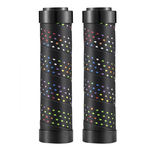 He Jiagong bicycle handlebar cover mountain bike handlebar anti-slip locking cycling handlebar cover handle grip accessories black