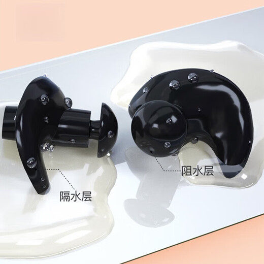 Anti-otitis media diving nose clip swimming earplugs waterproof adult bathing children's nose clip shampooing women's ears to prevent entry black - earplugs nose clip 2-piece set