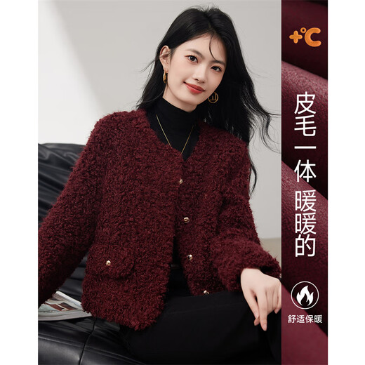 Xinfeiyu imitation lamb wool jacket for women 25 autumn and winter, high-end, noble, age-reducing temperament, imitation fur for small people