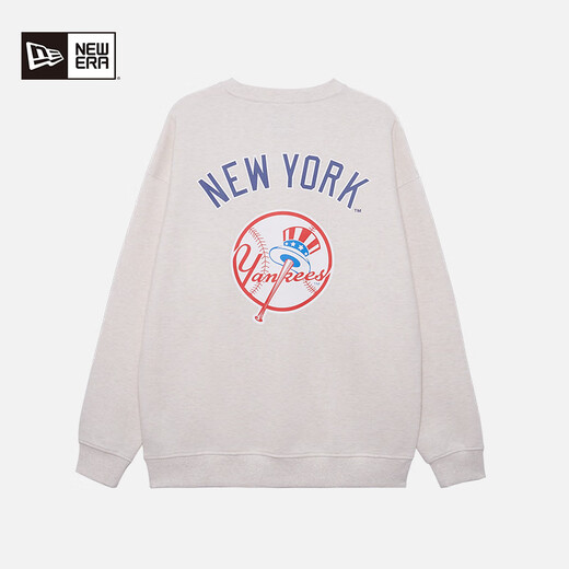 NEW ERA2024 Early Autumn MLB Sweater NY Print Heavy Long Sleeve Trendy Basic Sports 14385256 Black XL