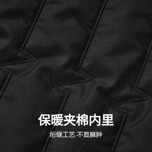 Dances with Wolves, quilted lining, stylish lettering printed all over lightweight jacket, warm men's hooded jacket, 701 Khaki 2XL