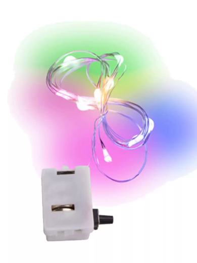 Fantasy atmosphere gift box light night market wedding dress stall small lantern warm color flower bouquet light birthday cake decoration light string 200 strings individually packaged slow flash + fast flash + constant light