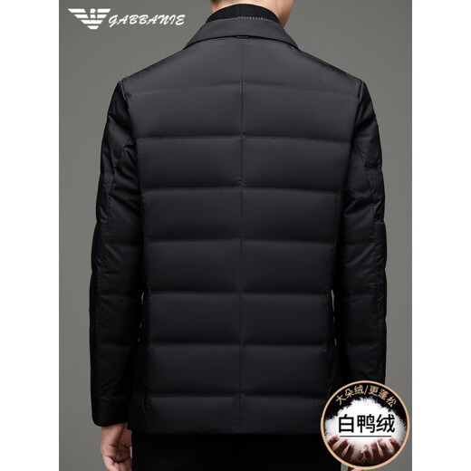 AX Armani Men's Suit 2025 Winter New Fake Two-piece Suit Down Jacket Casual Warm Fashion Jacket Y088 Gray 3XL 190 Recommended 180-200Jin Jin equals 0.5 kg