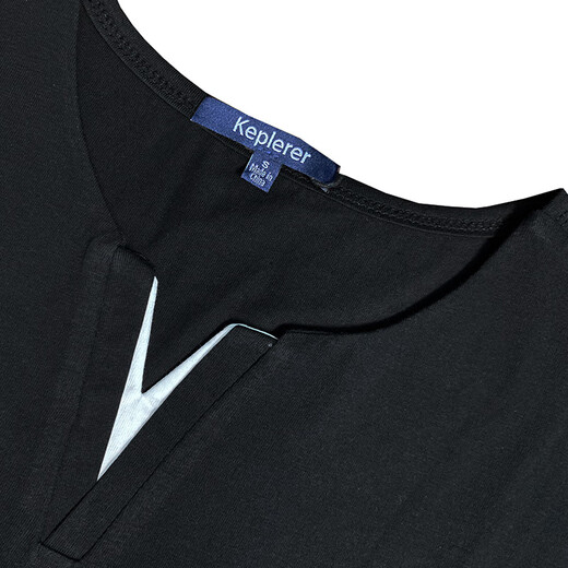 MLB&NY trendy brand v-neck right shoulder long-sleeved T-shirt 2025 new T-shirt for men with loose t-shirt bottoming shirt Henry collar top white S weight 90-120Jin Jin is equal to 0.5 kg