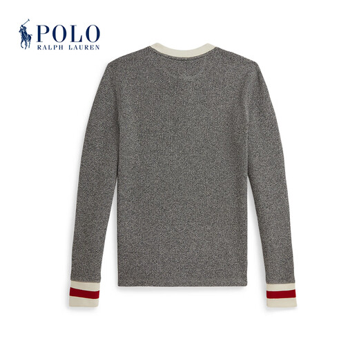 Polo Ralph Lauren Boys' Fall 25 Waffle Knitted Cotton Henley RL43858 020-Gray M
