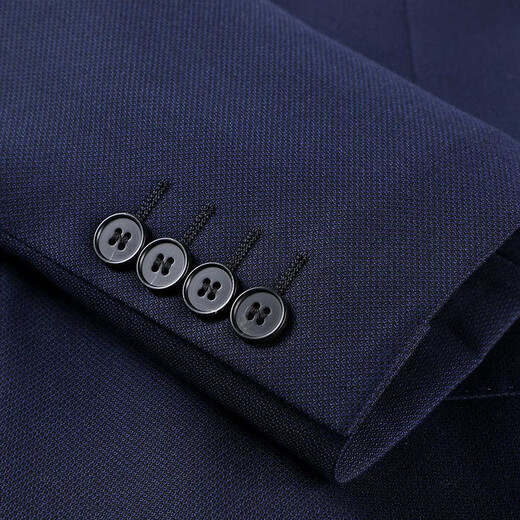BOSS business formal wear worsted wool men's suit spring and autumn high-end double-slit suit jacket navy blue XL B version 180/100B