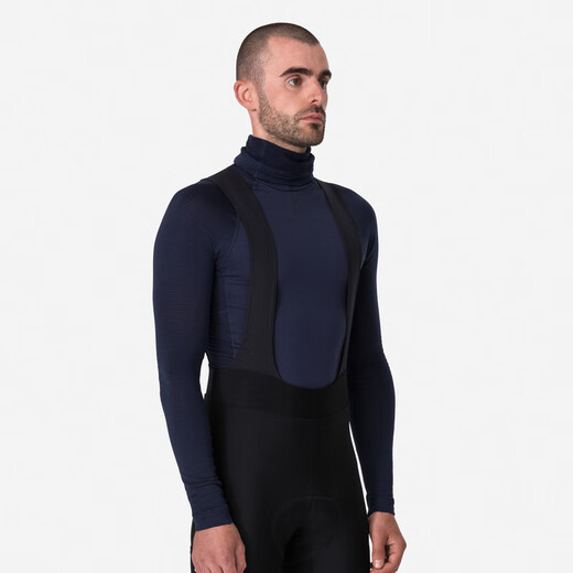 Rapha new color for autumn and winter men's warm winter long-sleeved turtleneck cycling base shirt official cycling top navy blue - new color for autumn and winter 25 M