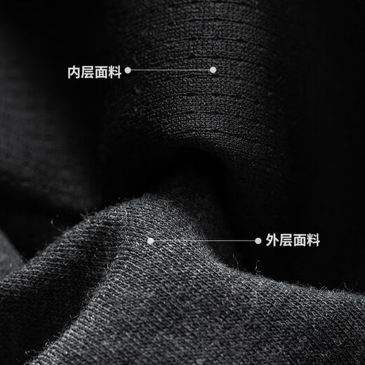 Cationic merino wool Henry long-sleeved men's moisture-absorbent, quick-drying, breathable, deodorant long-sleeved sports ZT1159 dark blue turtleneck M