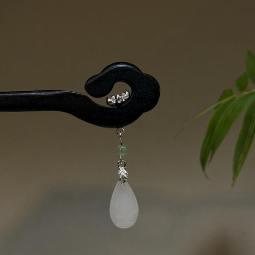 Nianfu wood hairpin, new Chinese style Qixi Festival hairpin, lily of the valley step, tassel hairpin, Mid-Autumn Festival gift for girls, Yunge Yushui gift box