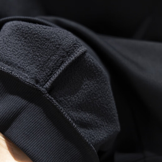 Li Ning Children's Fleece Sweatshirt 2025 Winter Boys and Teenagers Loose Fleece Warm Sweatshirt YWEV047 Black YWEV047-3 120