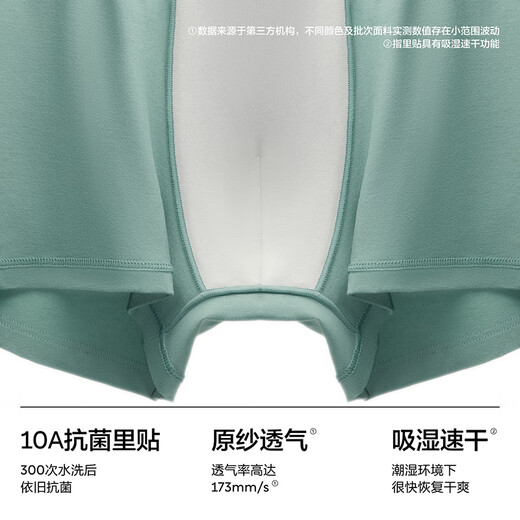 Bananensilber Leder 510S -Unterwäsche 60 Langer Samt Baumwollweicher Sport atmungsaktiv 10A Antibakteriell Boxer Shorts 3 Stücke