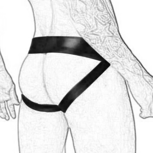 New Men's Butt Lift Sexy Thong Sexy Panties Temptation Hollow Butt Exposed Performance Comfortable Adult Sex Black One Size