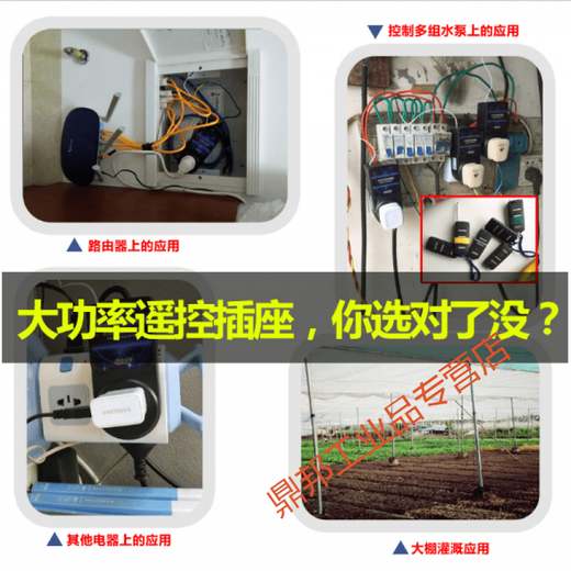 Langerich remote control switch remote control socket 220v single-channel wireless high-power water pump remote control for water pumps 2500W high-power model (1 small remote control)