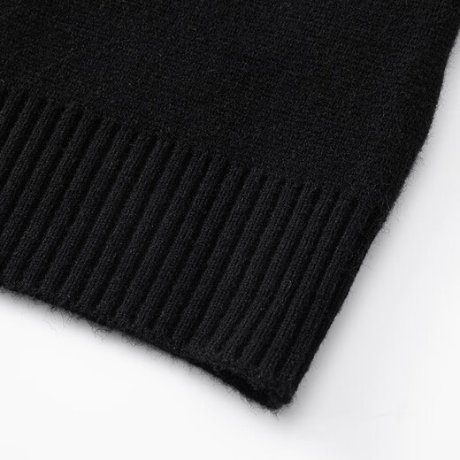 Charles Heart Simple Retro Cardigan Button Sweater for Men and Women Autumn and Winter Embroidered Sweater Couple Tops Black M