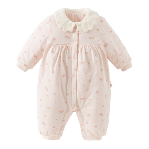 David Bella baby girl quilted romper autumn and winter newborn onesie baby romper