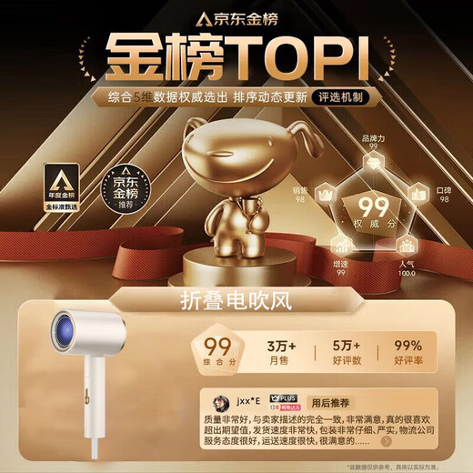 High-speed hair dryer, foldable dormitory hair dryer, home silent negative ion high-power non-harming hair constant temperature hair care barber shop hair dryer space gray 2000W powerful quick-drying + blue light negative ions