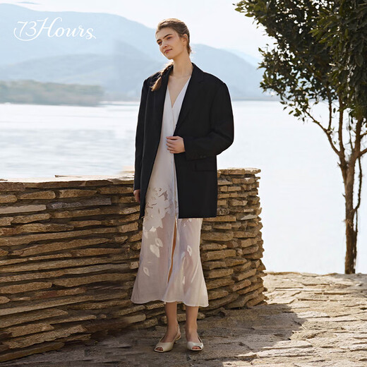 73Hours Xiaotao same style women's shoes Nathan Road 2025 spring new fish mouth sandals women's French low-heeled shoes off-white Xiaotao/Han Anna same style 33