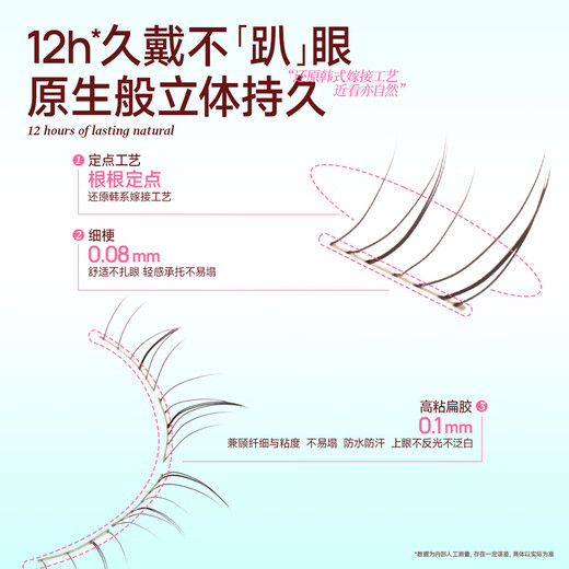 Mr. Wish's glue-free lower eyelashes Wishing Star Series Daydream glue-free false eyelashes for beginners natural lower eyelashes