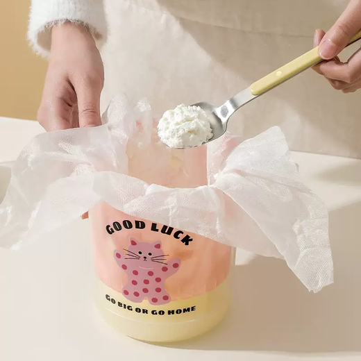 Yusenyi yogurt filter cold artifact separates Greek whey moisture too capacity spring extract dry choke yogurt bowl old yogurt cream color