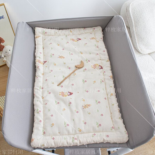 Jiaojing Diaper Table Pad Baby Diaper Table Cotton Pad Nursing Table Cotton Pad Newborn Mattress Cotton Diaper Table Accessories Baby Changing Clothes Small Love/Three-Layer Structure Thickened and Warm 35*75 Manual measurement may cause errors