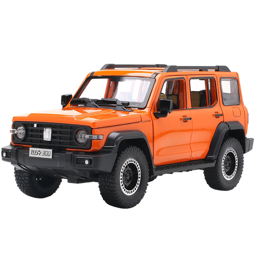Zhong Zhanggui Large Simulation Tank 300 Car Model Weipai Off-Road Jeep Children's Toy Car Boy Black Tank 300-City Version (Remote Key Version) 1/24 Jeep