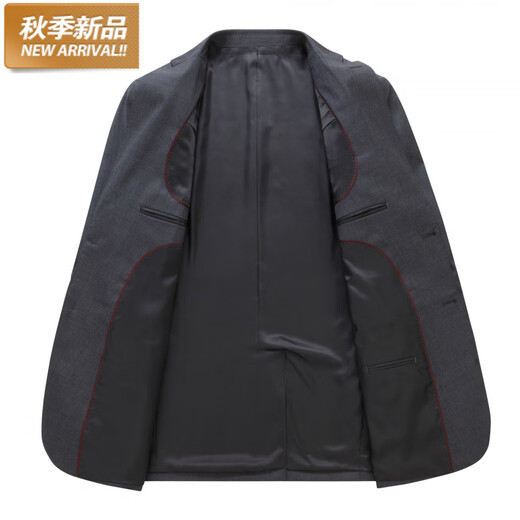 DANCING WOLVES70 Wool Men's Slim Suit Formal Business Wedding Dress Single Suit + Pants Two-piece Set M 170/46B