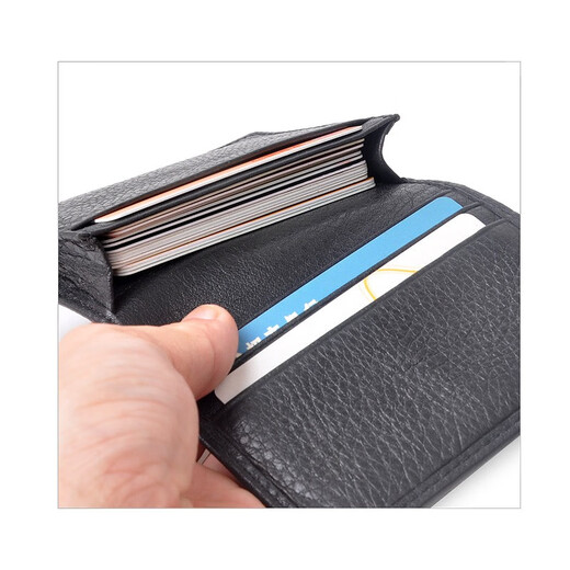 
Yunge (Yvongo) new card bag for men's business cowhide leather genuine leather large capacity business card bag storage bank card clip gift card case