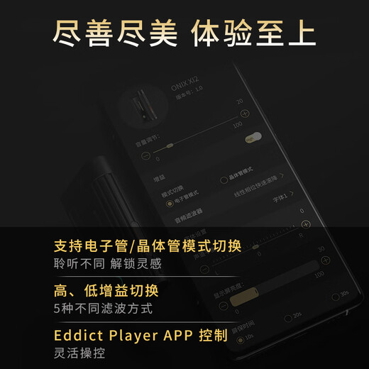 ONIX UK Beta (XI2) tube portable decoding amp small tail dual output port 3.5mm single-ended 4.4mm balanced type-c computer replaceable cable Beta XI2 standard