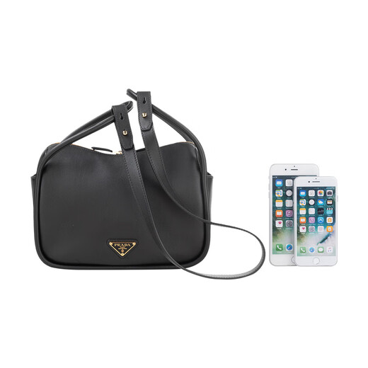 PRADA Shoulder Bag Women's Triangular Logo Zipper Shoulder Crossbody Bag Handbag (2025 New) (F0002) F